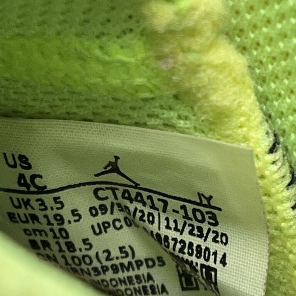 Air Jordan 6 Retro Little Flex Toddlers Sneakers Multi White Size 4C CT4417-103 - Picture 12 of 12